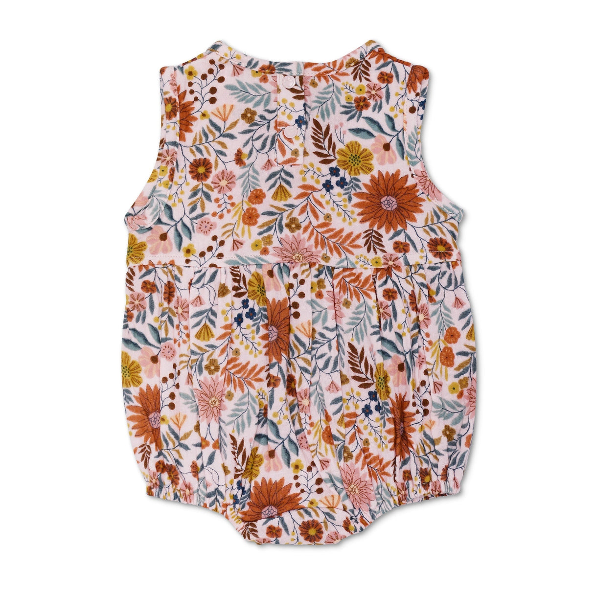 Muslin Bubble Romper – Zinnia Bloom - HoneyBug 