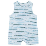 Muslin Sleeveless Coverall - Alligator Isle - HoneyBug 