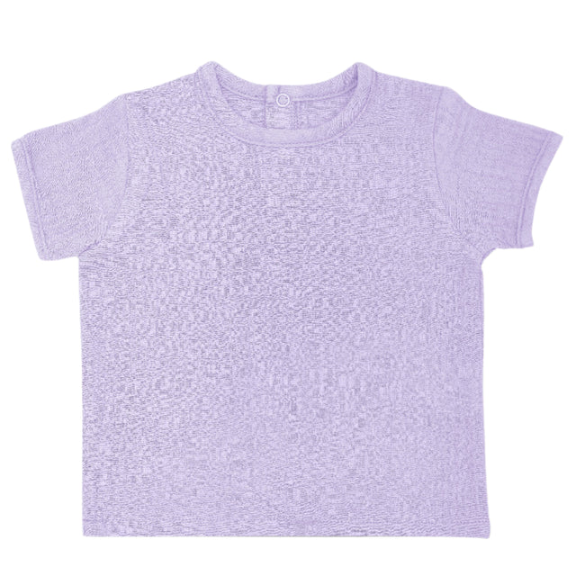 Muslin Short Sleeve Shirt - Lavender - HoneyBug 