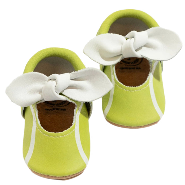 Tennis Match Knotted Bow Baby Shoe - HoneyBug 