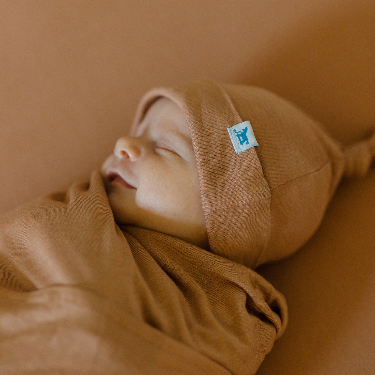 Stretch Knit Crib Sheet - Terracotta - HoneyBug 