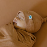 Stretch Knit Crib Sheet - Terracotta - HoneyBug 