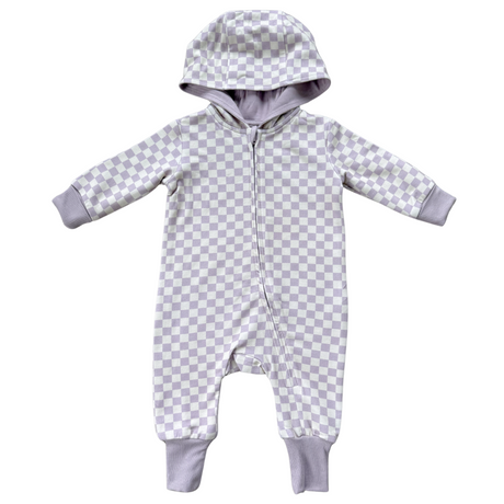 Terry Zip Romper - HoneyBug 