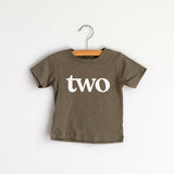 Two Modern Birthday Shirt Organic Kids Tee - HoneyBug 