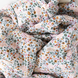 Cotton Muslin Quilted Throw - Pressed Petals - HoneyBug 