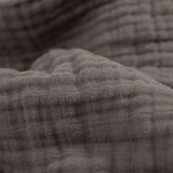 Cotton Muslin Quilted Throw - Mocha - HoneyBug 