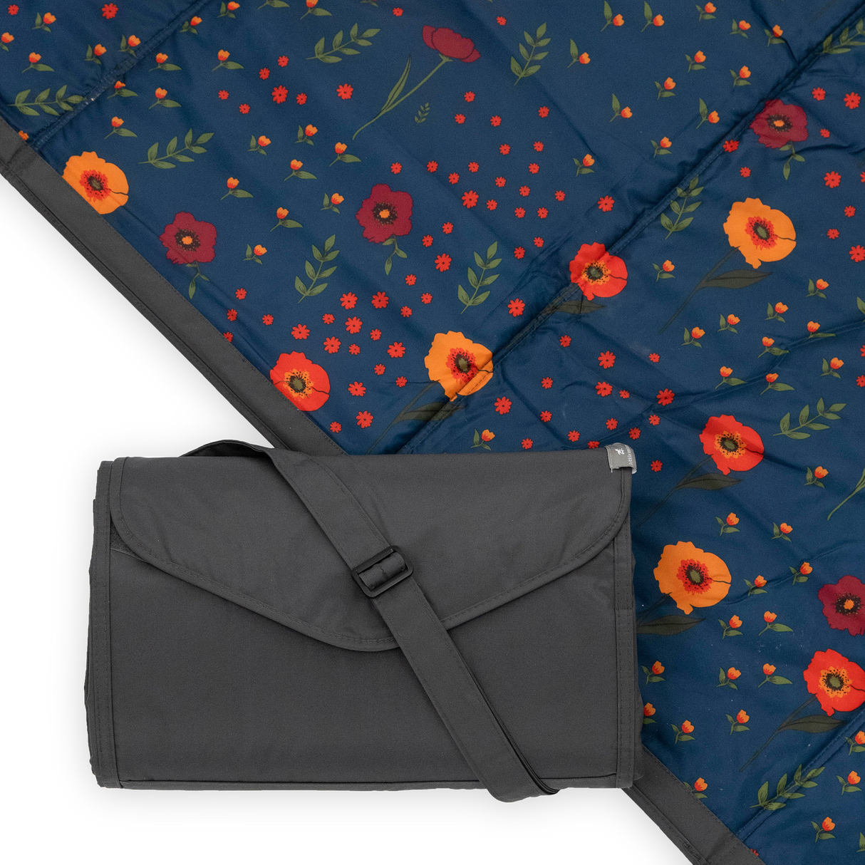 Outdoor Blanket - Midnight Poppy - HoneyBug 