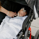 Cotton Muslin Baby Quilt - White - HoneyBug 