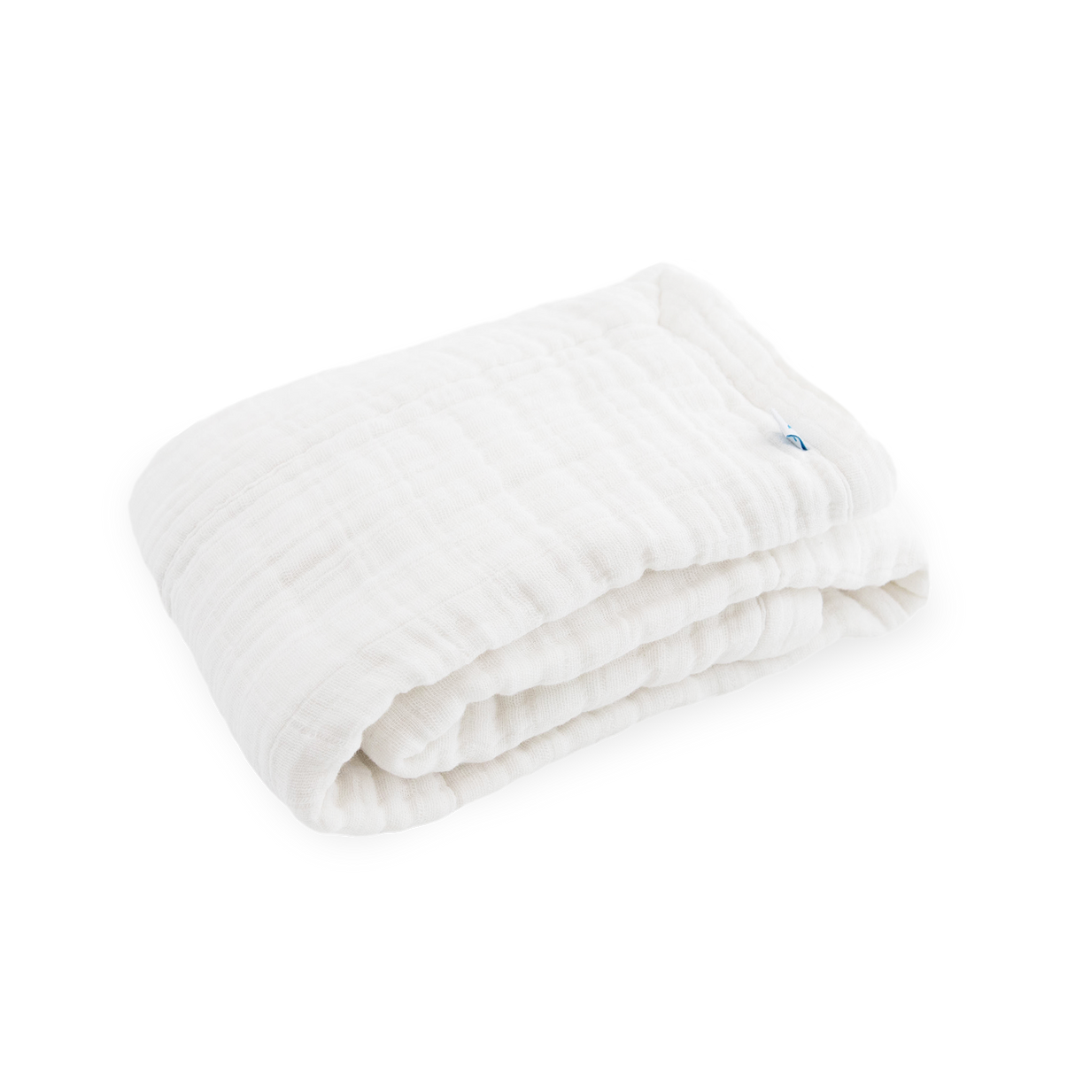 Cotton Muslin Baby Quilt - White - HoneyBug 