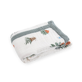 Cotton Muslin Baby Quilt - Prickle Pots - HoneyBug 