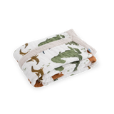 Cotton Muslin Baby Quilt - Dino Friends - HoneyBug 