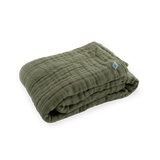 Cotton Muslin Baby Quilt - Fern - HoneyBug 
