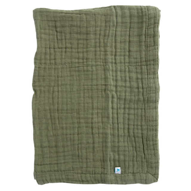 Cotton Muslin Baby Quilt - Fern - HoneyBug 