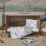 Cotton Muslin Toddler Comforter - Whales - HoneyBug 