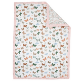 Cotton Muslin Toddler Comforter - Butterflies - HoneyBug 