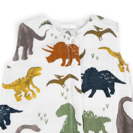 Cotton Muslin Sleep Bag - Dino Friends - HoneyBug 
