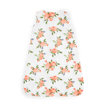Cotton Muslin Sleep Bag - Watercolor Roses - HoneyBug 