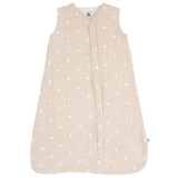 Cotton Muslin Sleep Bag - Taupe Cross - HoneyBug 