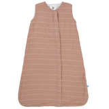Cotton Muslin Sleep Bag - Mauve Stripe - HoneyBug 