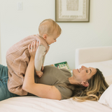 Cotton Muslin Sleep Bag - Mauve Stripe - HoneyBug 