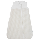 Cotton Muslin Quilted Sleep Bag - Tan Gingham - HoneyBug 