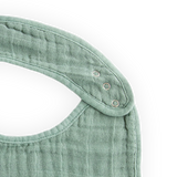 Cotton Muslin Classic Bib 3 Pack - Tropical Leaf - HoneyBug 