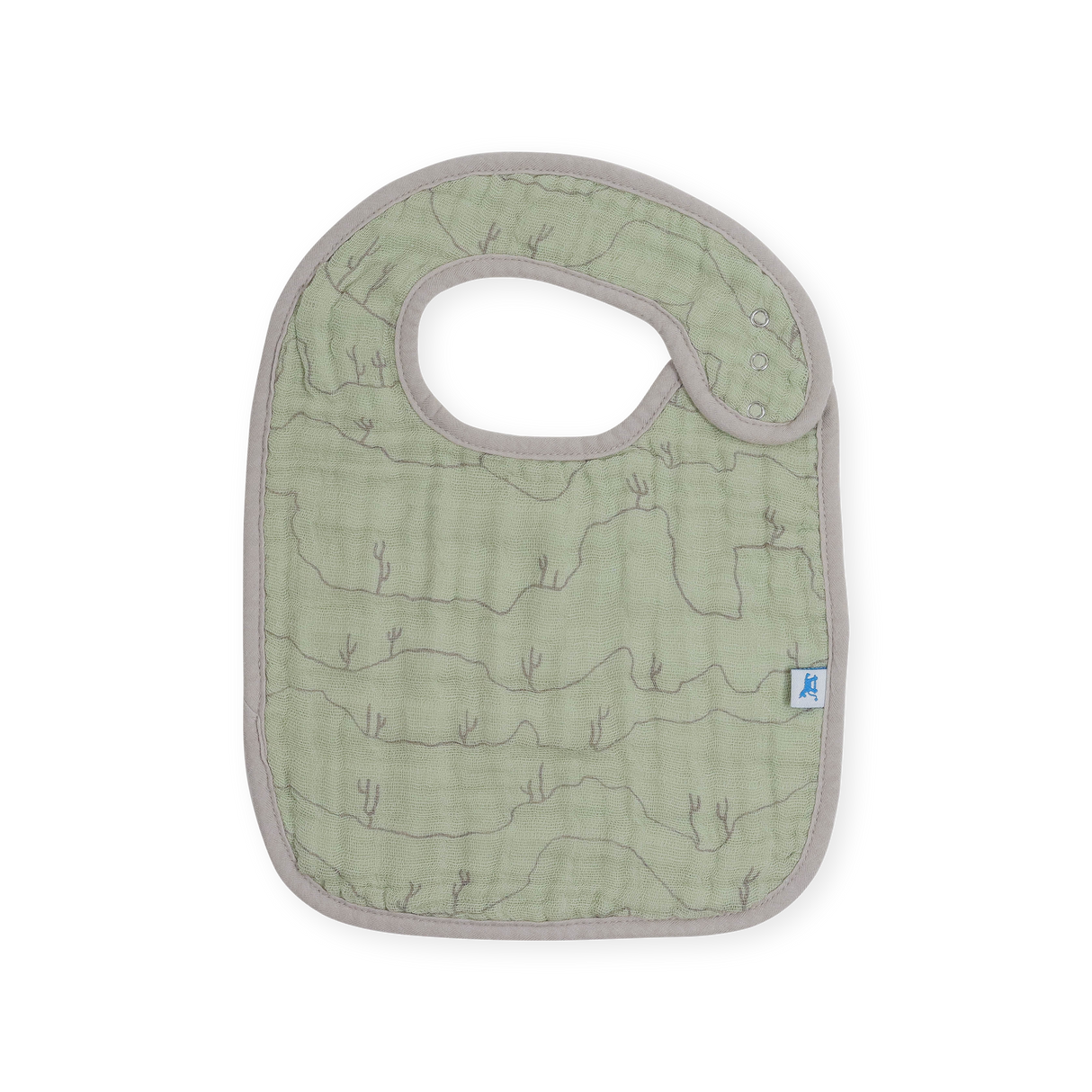 Cotton Muslin Classic Bib 3 Pack - Adobe Checker - HoneyBug 