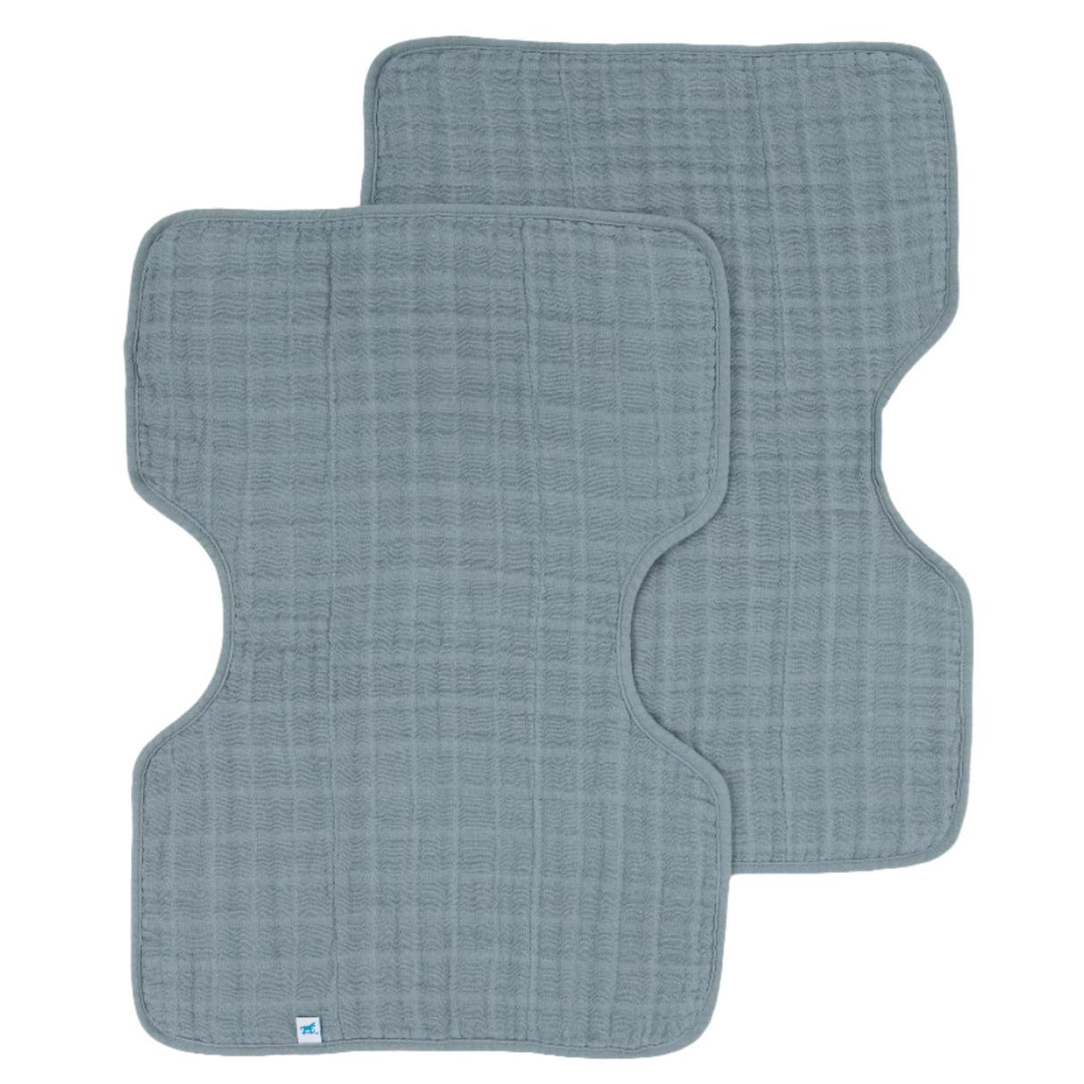 Cotton Muslin Burp Cloth 2 Pack - Sea - HoneyBug 
