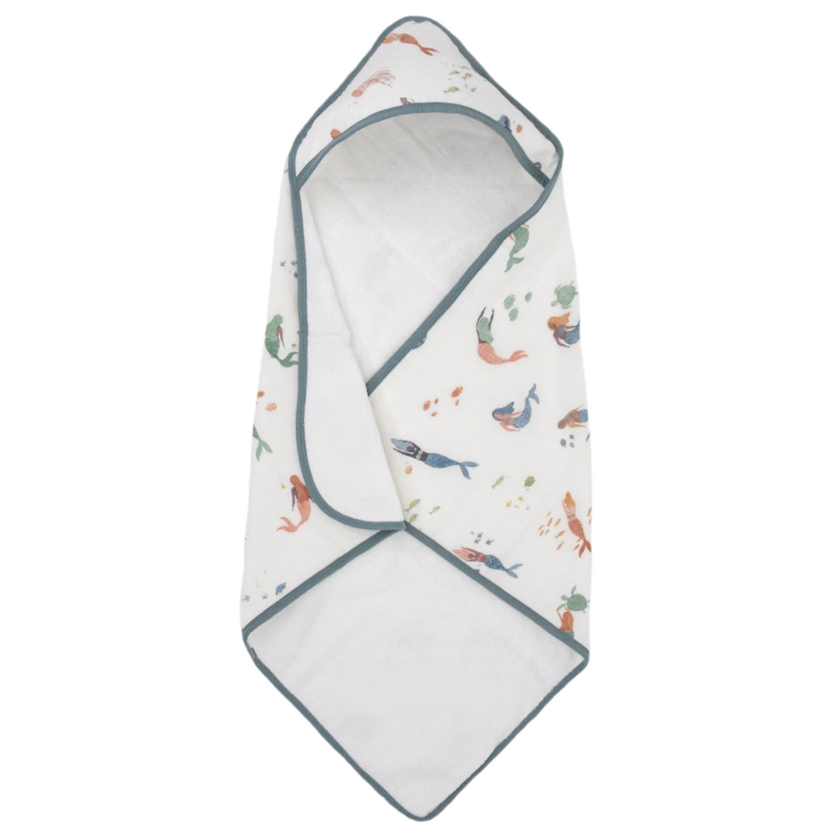 Infant Hooded Towel - Mermaids - HoneyBug 