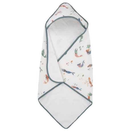 Infant Hooded Towel - Mermaids - HoneyBug 