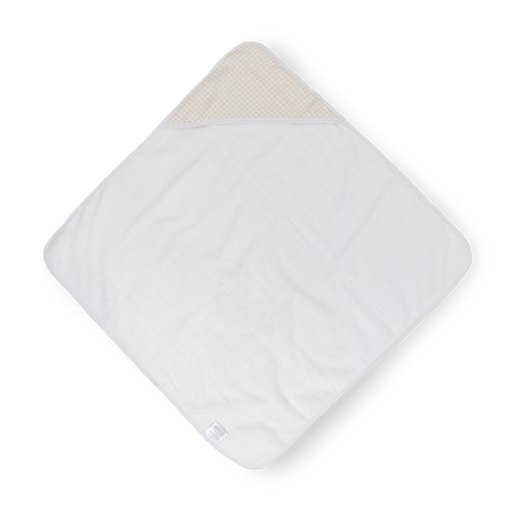 Infant Hooded Towel - Tan Gingham - HoneyBug 