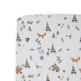Cotton Muslin Crib Sheet - Forest Friends - HoneyBug 