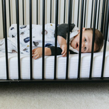 Cotton Muslin Crib Sheet - White - HoneyBug 