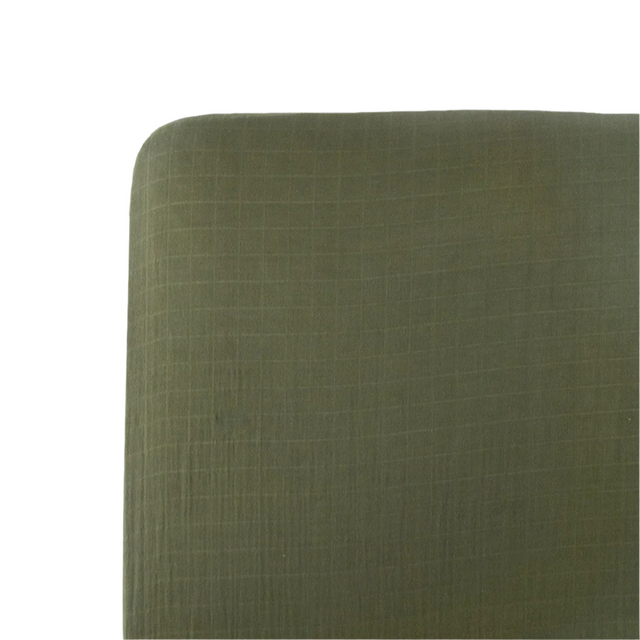 Cotton Muslin Crib Sheet - Fern - HoneyBug 
