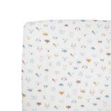 Cotton Muslin Crib Sheet - Animal Crowd - HoneyBug 