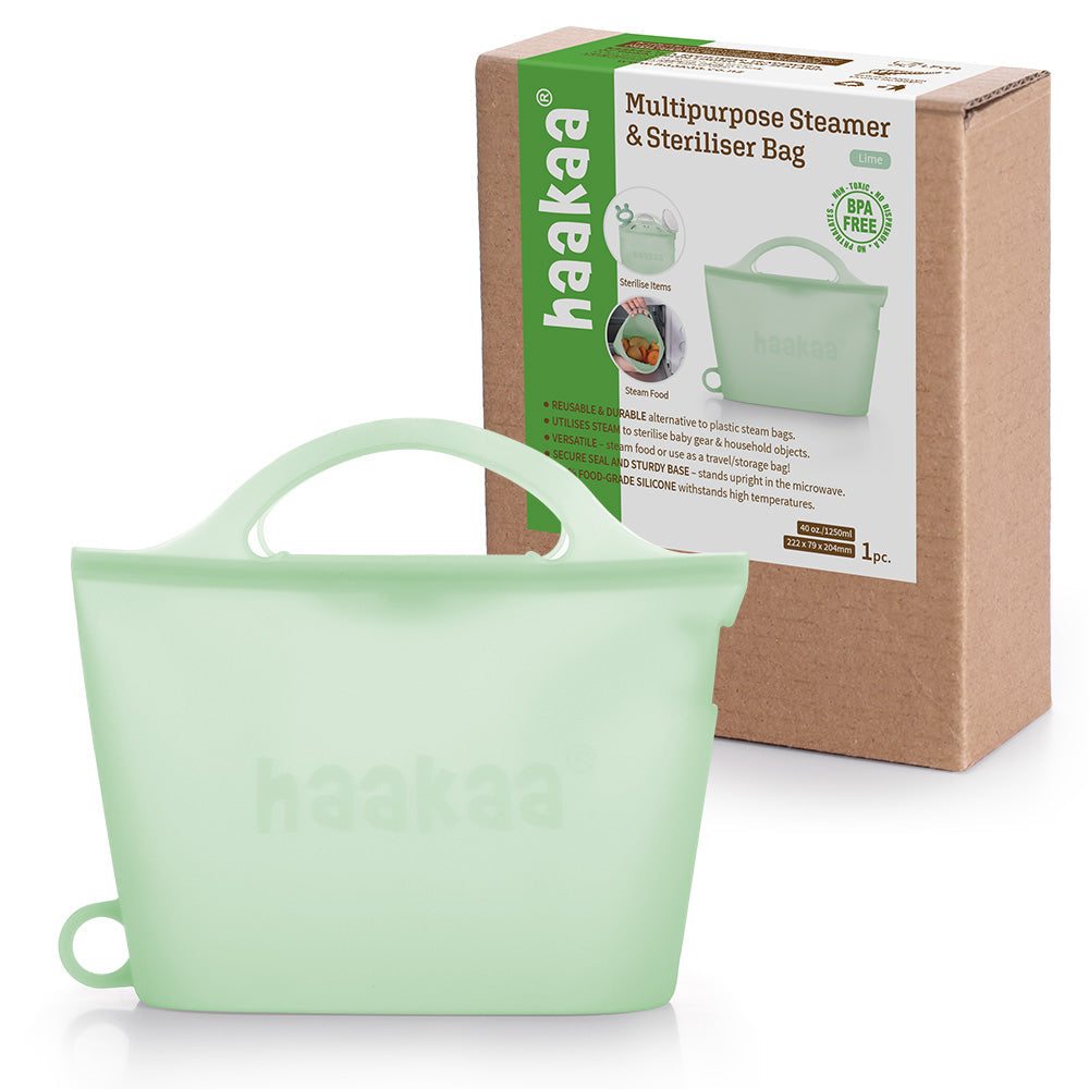 Haakaa Multipurpose Steamer & Steriliser Bag - HoneyBug 