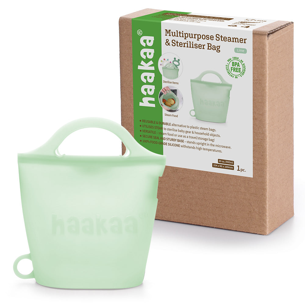 Haakaa Multipurpose Steamer & Steriliser Bag - HoneyBug 