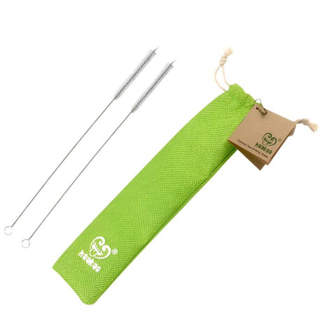 Haakaa Straw Brushes with Linen Carrying Bag, 2 PK - HoneyBug 