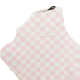 Sugar Pink & White Checkered Carseat Cover