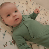 footie | Basil Green - HoneyBug 