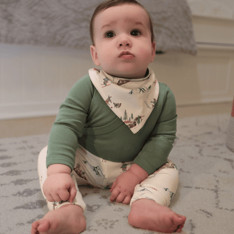 long bodysuit | Basil Green - HoneyBug 