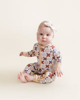 Bamboo Zip Romper | Xoxo - HoneyBug 