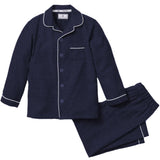 Kid's Flannel Pajama Set in Navy - HoneyBug 