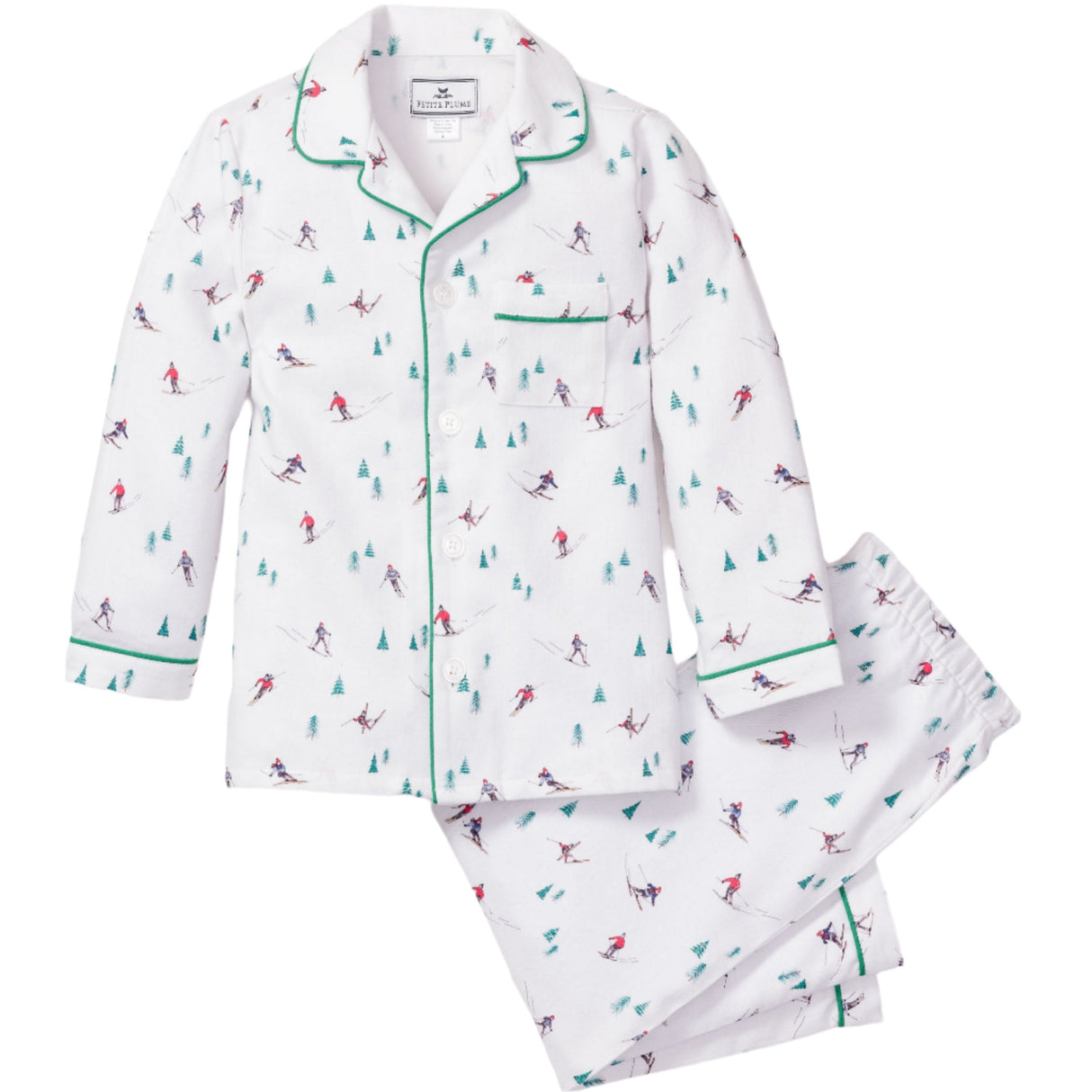 Kid's Flannel Pajama Set in Après Ski - HoneyBug 