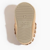 Weathered Brown Moccasin Baby Shoe - HoneyBug 
