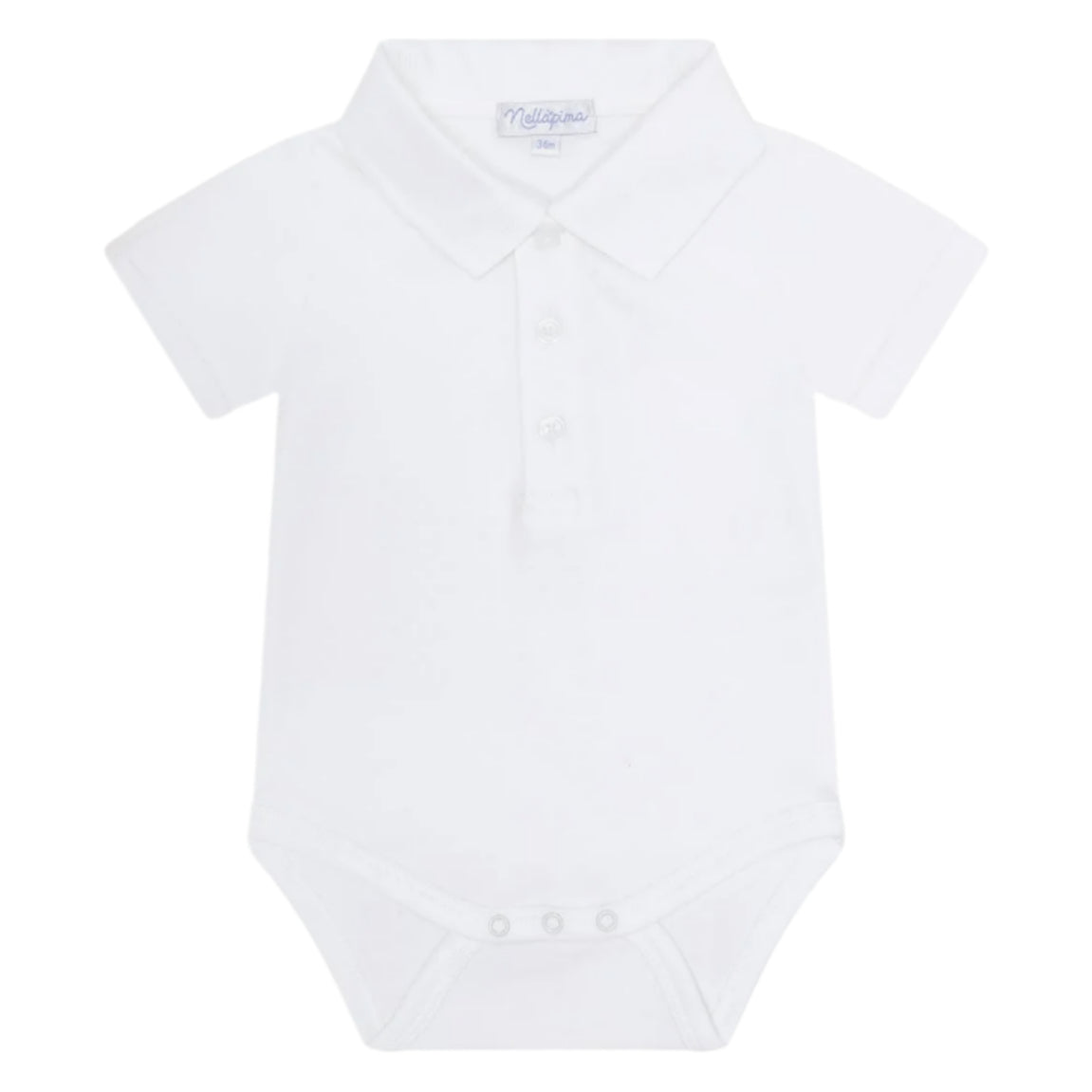 White Boy Short Sleeve Onesie - HoneyBug 