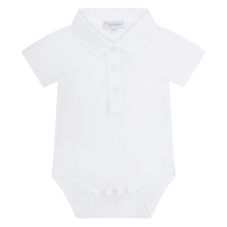 White Boy Short Sleeve Onesie - HoneyBug 