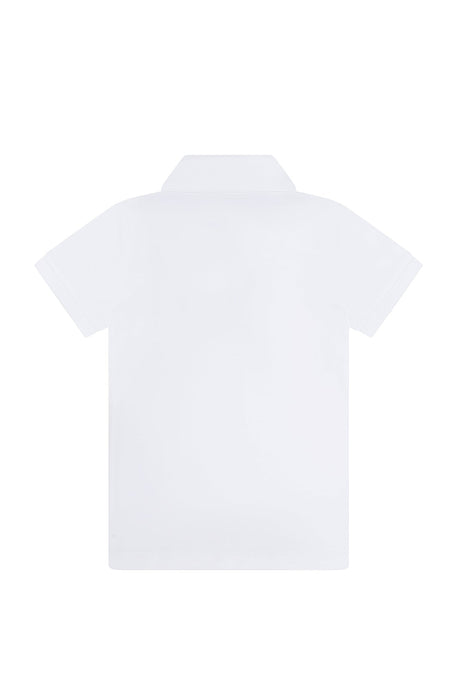 White Pima Cotton Polo Shirt - HoneyBug 