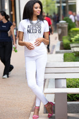 White Out Moto Maternity Leggings - HoneyBug 