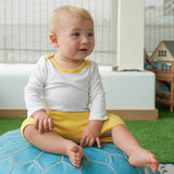 100% Peruvian Pima Cotton Shorts in Misted Yellow - HoneyBug 